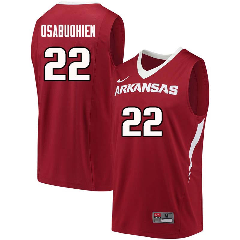 Men #22 Gabe Osabuohien Arkansas Razorback College Basketball Jerseys Sale-Cardinal